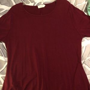 burgundy dress with pockets